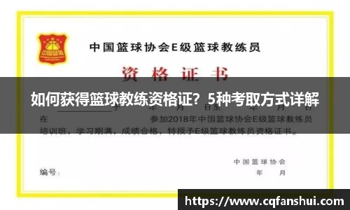 如何获得篮球教练资格证？5种考取方式详解